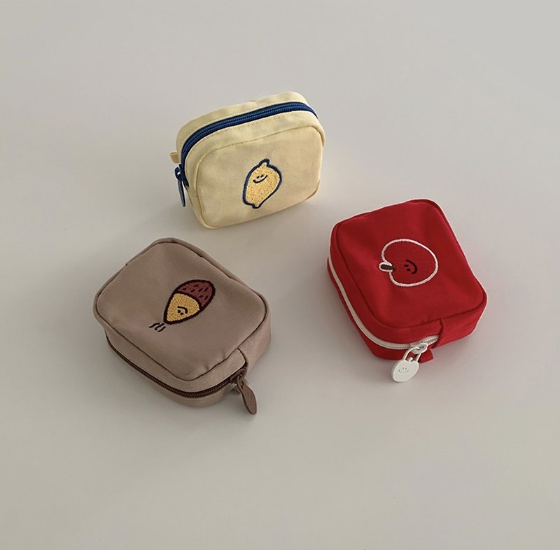 (Spot) Semo Card Pouch Card Storage Pouch - กระเป๋าเครื่องสำอาง - ผ้าฝ้าย/ผ้าลินิน สีกากี
