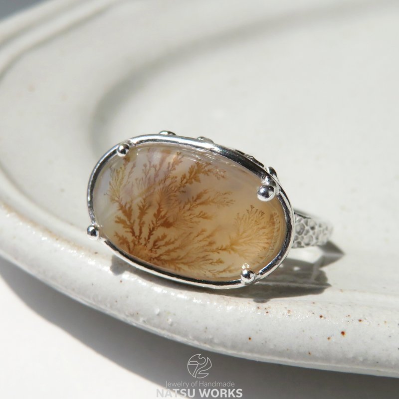 デンドリティック アゲート リング / Dendritic Agate Ring - 戒指 - 寶石 咖啡色