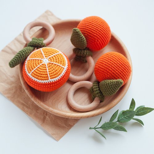 MaraBooHandmade Orange Baby Rattle Instruction Manual - Digital item PDF Crochet Pattern
