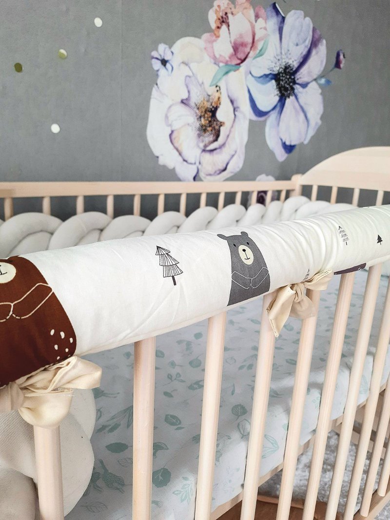 Crib rail guard solid crib safety crib accessories teething.Crib rail guard - 嬰兒手鍊/飾品 - 棉．麻 多色