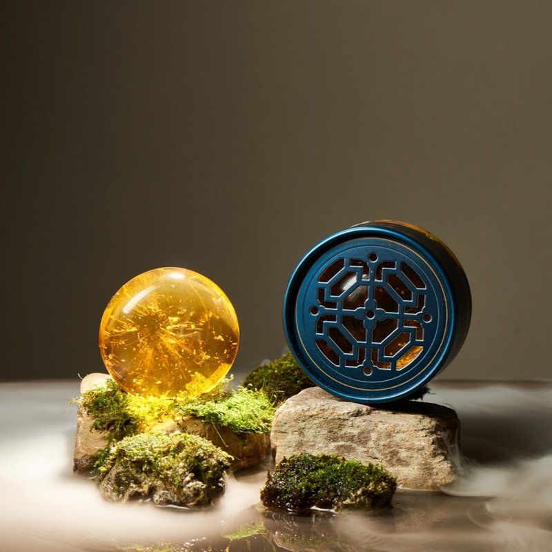琉光山色透顏皂 . 晶玉【質感木質】- 純金箔/無皂鹼/敏感肌 - 肥皂/手工皂 - 植物．花 黃色