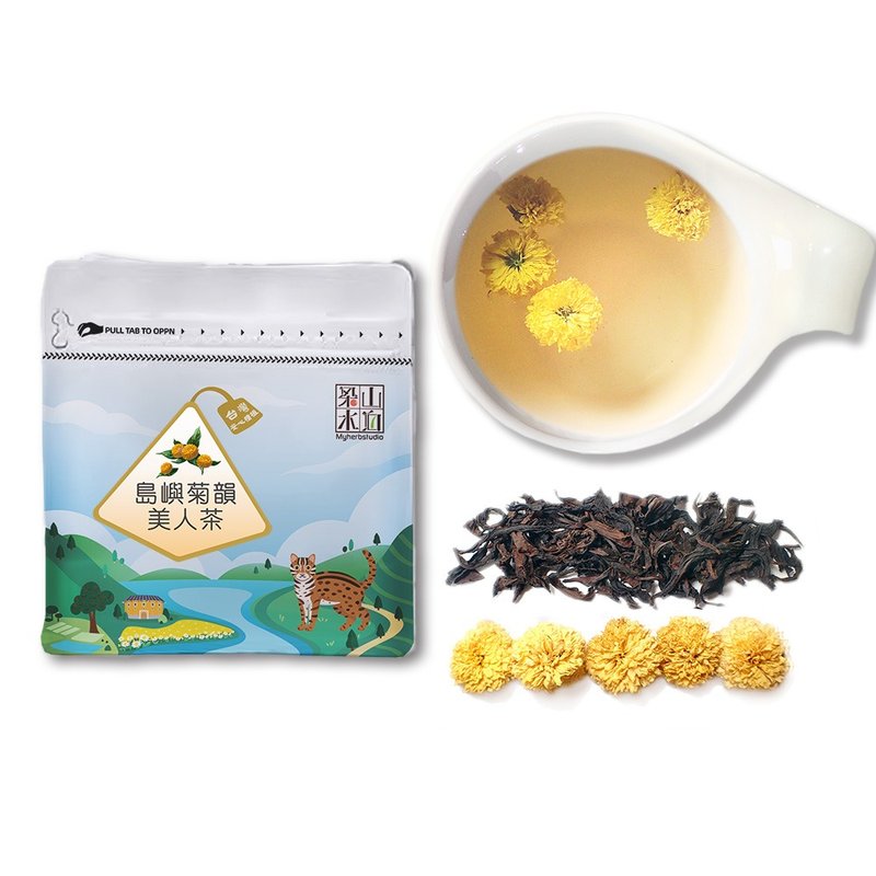 【島嶼菊韻美人茶】產銷履歷杭菊 | 蜜香紅茶 - 茶葉/茶包/水果茶 - 新鮮食材 紅色
