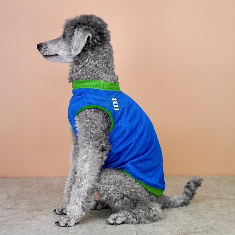 【HAINU】ACTIVE DOG TANK TOP - BLUE/GREEN - ชุดสัตว์เลี้ยง - วัสดุอื่นๆ สีน้ำเงิน