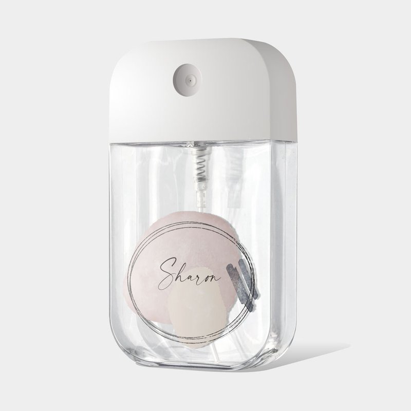 Customized Text Alcohol Spray Bottle Anti-epidemic Supplies Storage Cans Separate Bottle Card Type PU030 - กล่องเก็บของ - พลาสติก สีกากี