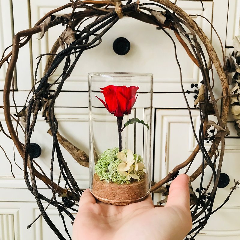 [Little Prince Rose] No flower/rose/Mother's Day/Graduation/Valentine's Day/Exchanging gifts/Table decoration - ช่อดอกไม้แห้ง - พืช/ดอกไม้ 