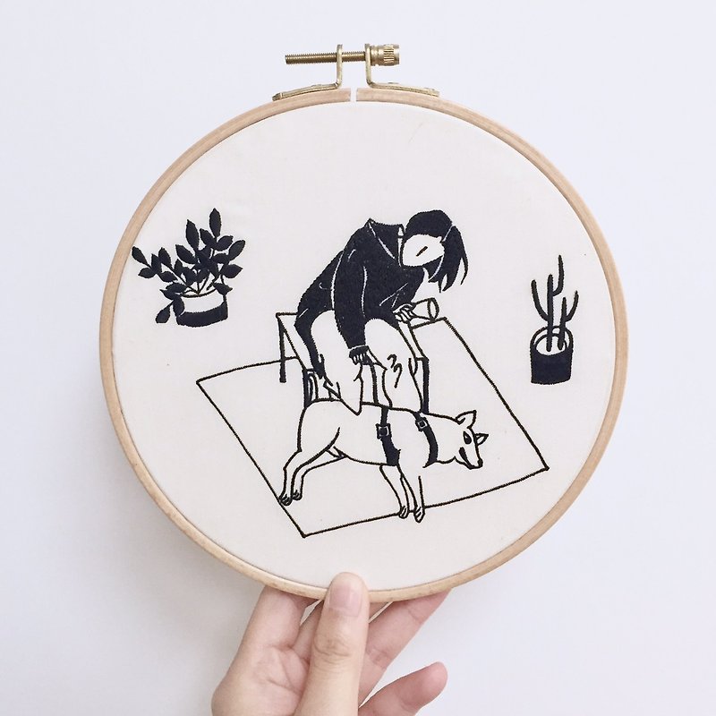 He Han Ji's Daily Life-Embroidery Story 21X21cm - Other - Other Materials 