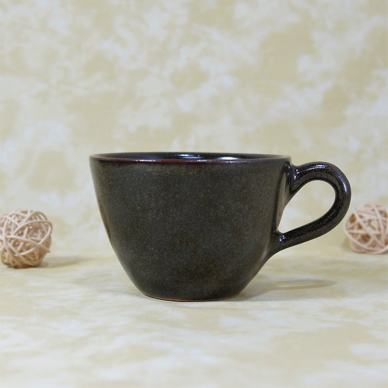 烏金釉咖啡杯,茶杯,馬克杯,水杯-約180ml - 咖啡杯 - 陶 黑色