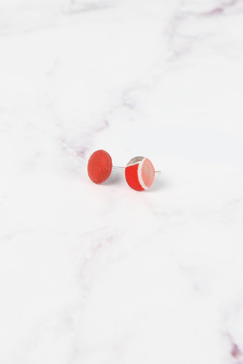Cosmic series reflective earrings - sun - Earrings & Clip-ons - Other Materials Red