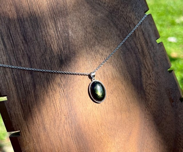 Xiyingyao 925シルバーグリーンマイカグリーンレピドライト天然石