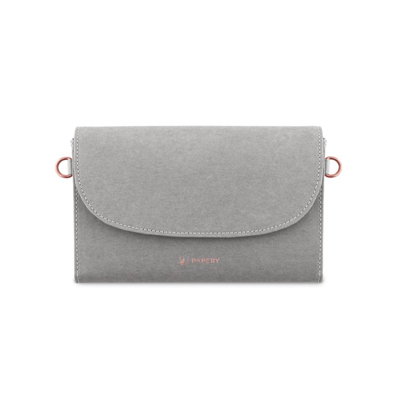 Omni Pouch 隨行袋 - 袋芯 - 石灰 可拆換式掀蓋 抗菌純素皮革 - 手提包/手提袋 - 其他材質 灰色