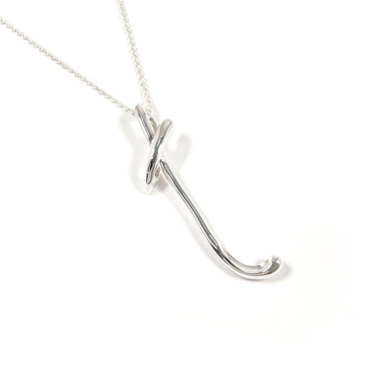 【日本直送 中古美品】ティファニー TIFFANY&Co. ネックレス レター T イニシャル アルファベット ロング エルサペレッティ - 項鍊 - 純銀 銀色