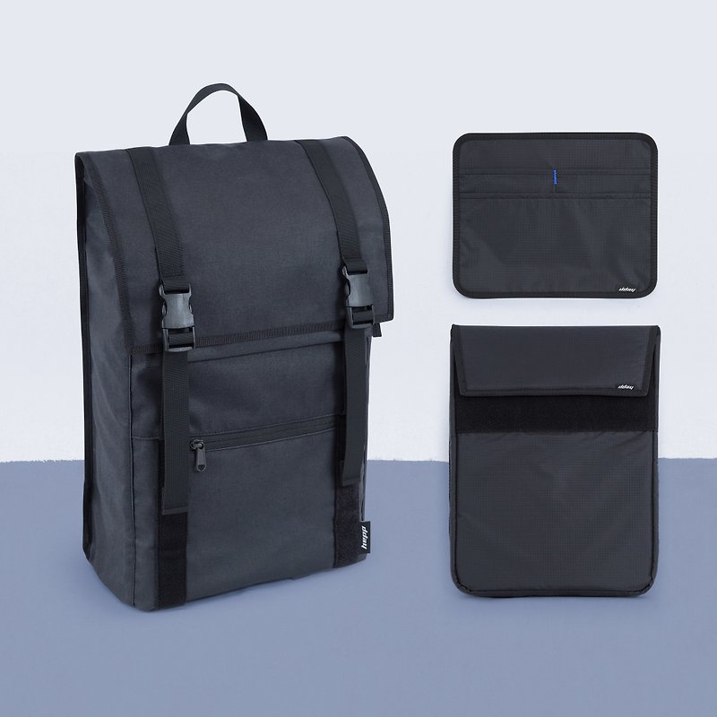 Activity Countdown D+3 Backpack Combination-Mine Black Grey 2 - Backpacks - Waterproof Material 