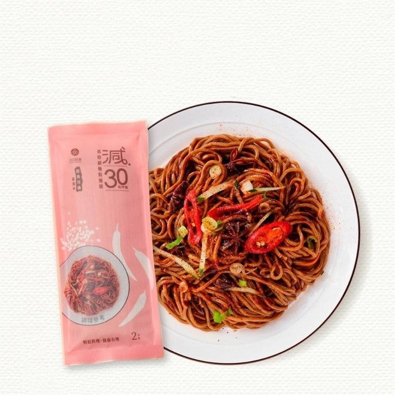 Good food every day_30% less sugar reduction dry noodles_Classic Linen - บะหมี่ - วัสดุอื่นๆ สีแดง