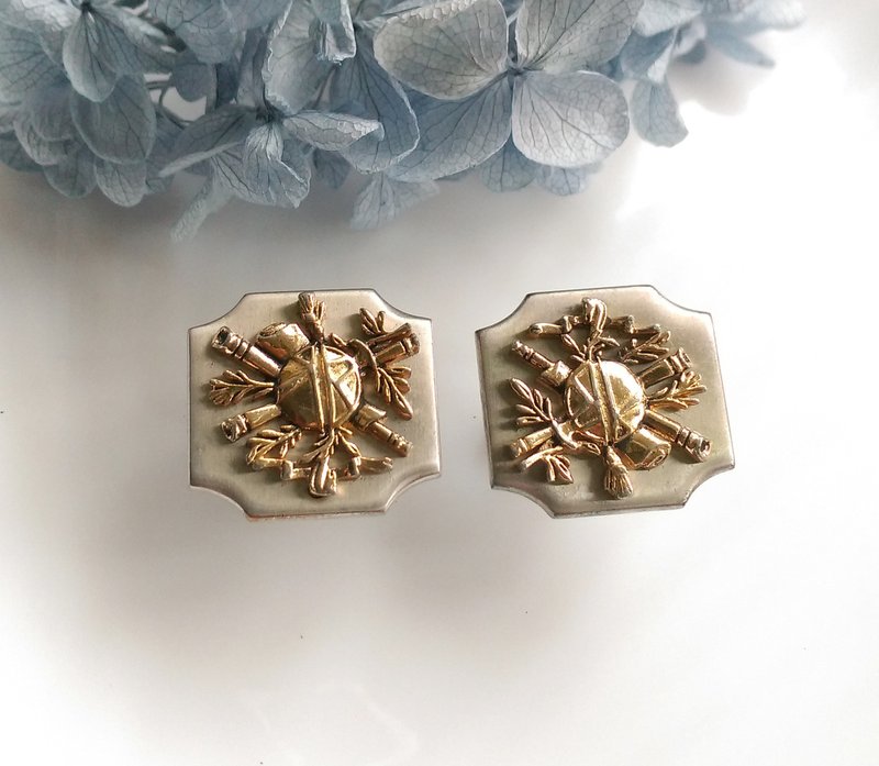 美國 SWANK 袖扣 Cufflinks。西洋古董飾品 - 袖扣 - 其他金屬 金色
