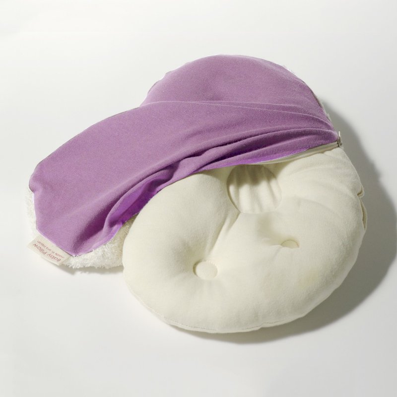 MAKURA【Baby Pillow】Washable bean-shaped baby pillow special pillowcase M - Bedding - Cotton & Hemp Multicolor