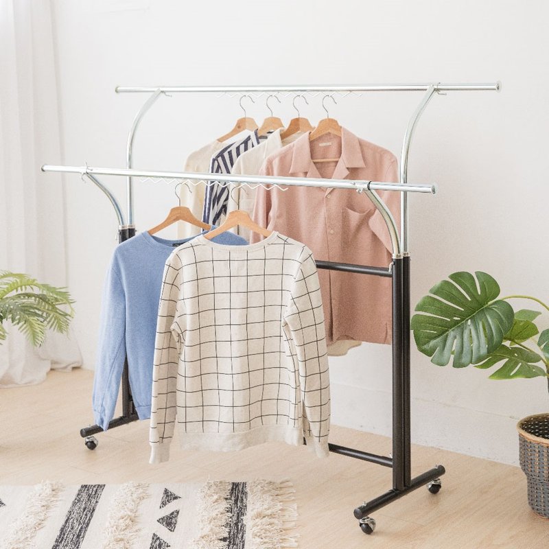 1.8 Mikono double-rod outer curved drying rack wave hook hanging hanger ...