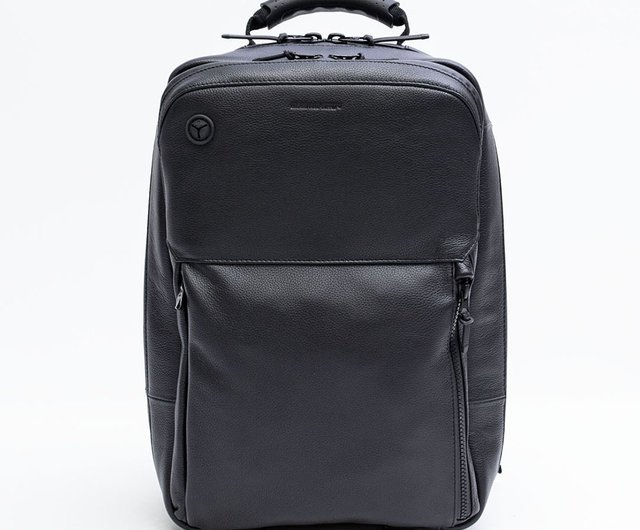 Japan BROSKI | Patent Waterproof Genuine Leather Backpack HUB
