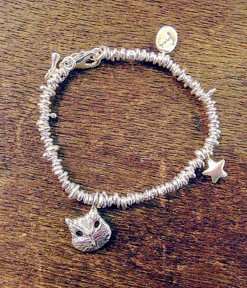 emmaAparty sterling silver bracelet'' mask cat - Bracelets - Sterling Silver 