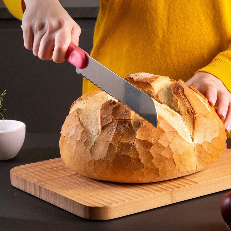 Italian trebonn Bread Knife bread knife-20cm - มีด - สแตนเลส หลากหลายสี