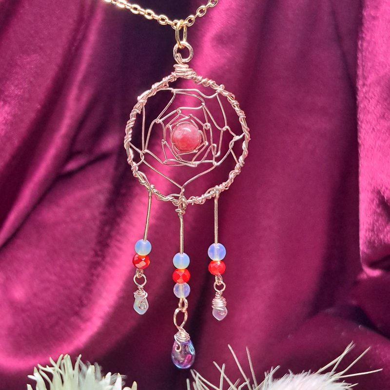 夢幻玫瑰補夢網項鍊 - 項鍊 - 半寶石 