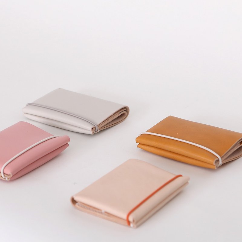 ショート革の財布のゴム要素コンパクトカードパッケージの独立したパーティション - 財布 - 革 