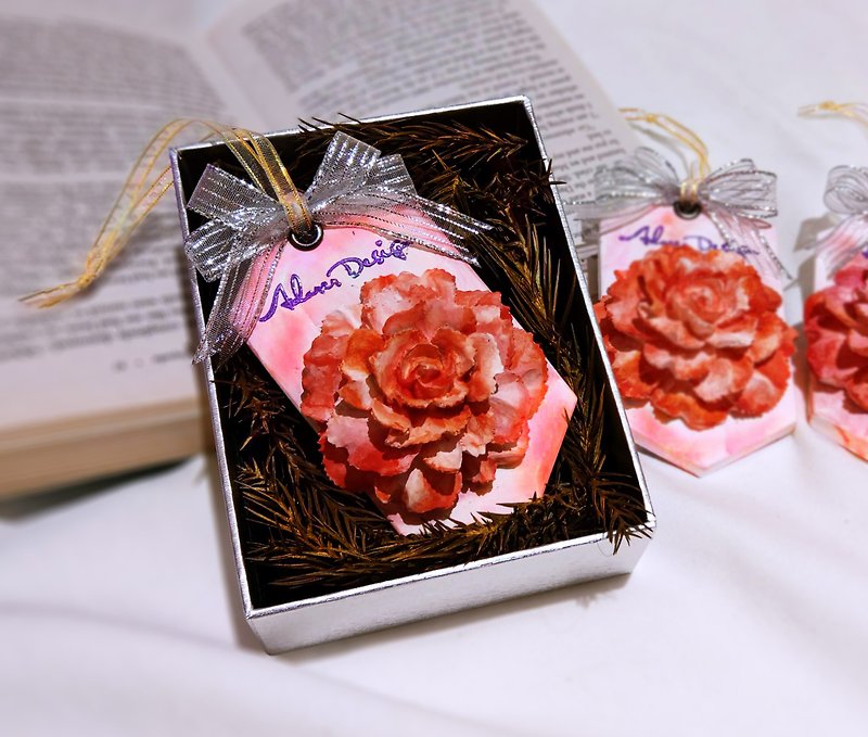 Carnation Aroma Stone - A Perfect Gift for Mother's Day - น้ำหอม - หิน สีแดง