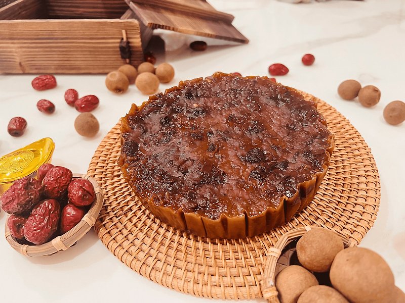 Longan and Red Date Rich Cake - Savory & Sweet Pies - Fresh Ingredients 