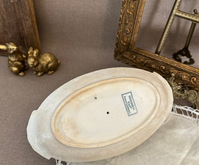 サルグミンヌフランスアンティークグリーンソースボート