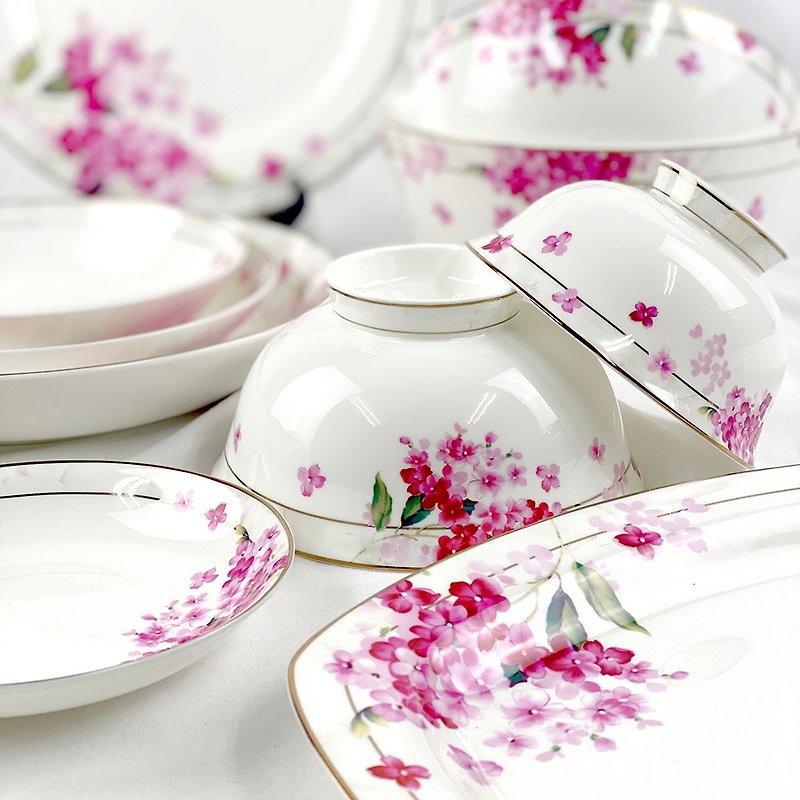 Bone China Flower World - Bowls - Porcelain White
