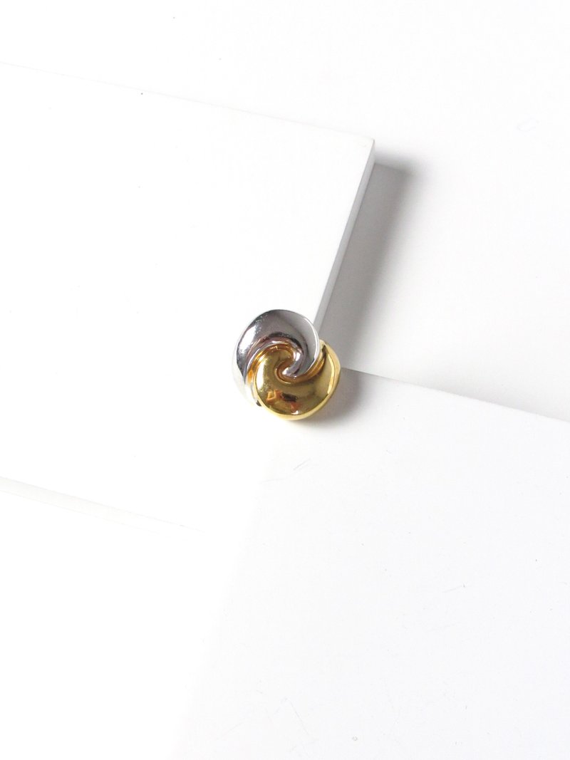 Vintage Gold Dipped Statement Ring - 戒指 - 銀 銀色