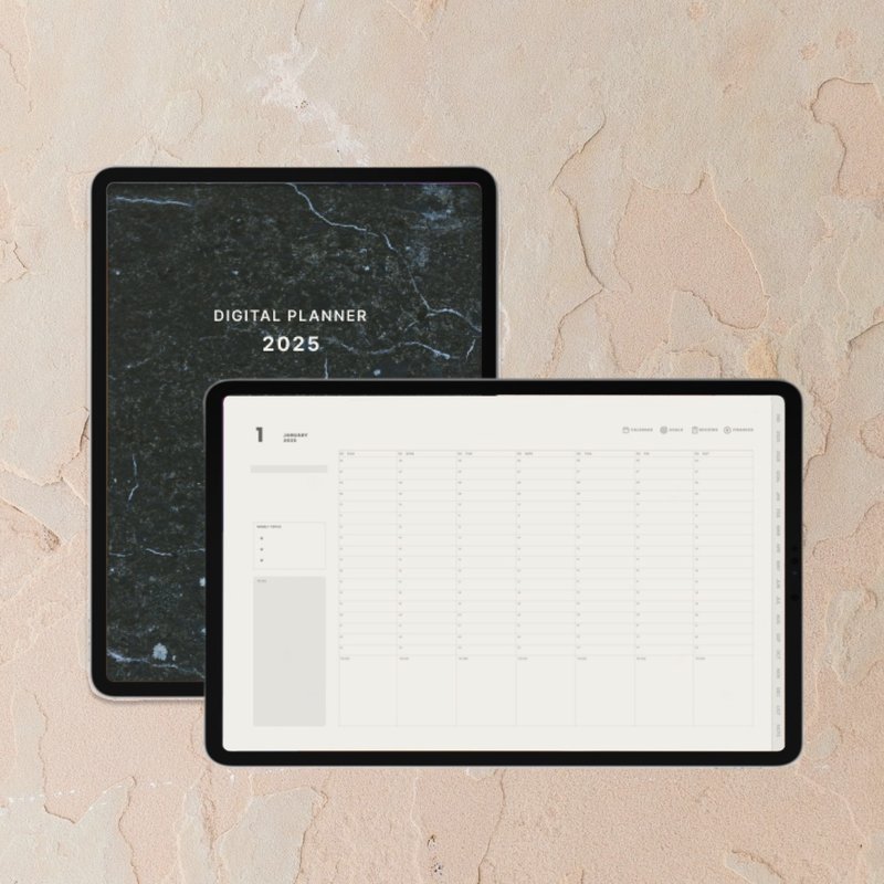 【2025 Digital Planner】Sunday Start, Weekly ver. - 電子手帳及素材 - 其他材質 