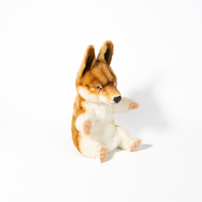 Hansa 8656-野犬手偶 33公分(合嘴) - 公仔/玩偶 - 環保材質 橘色
