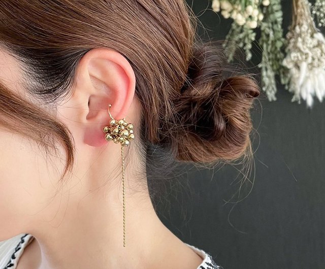 サージカルステンレス ヴィンテージゴールドビーズのつぶつぶ