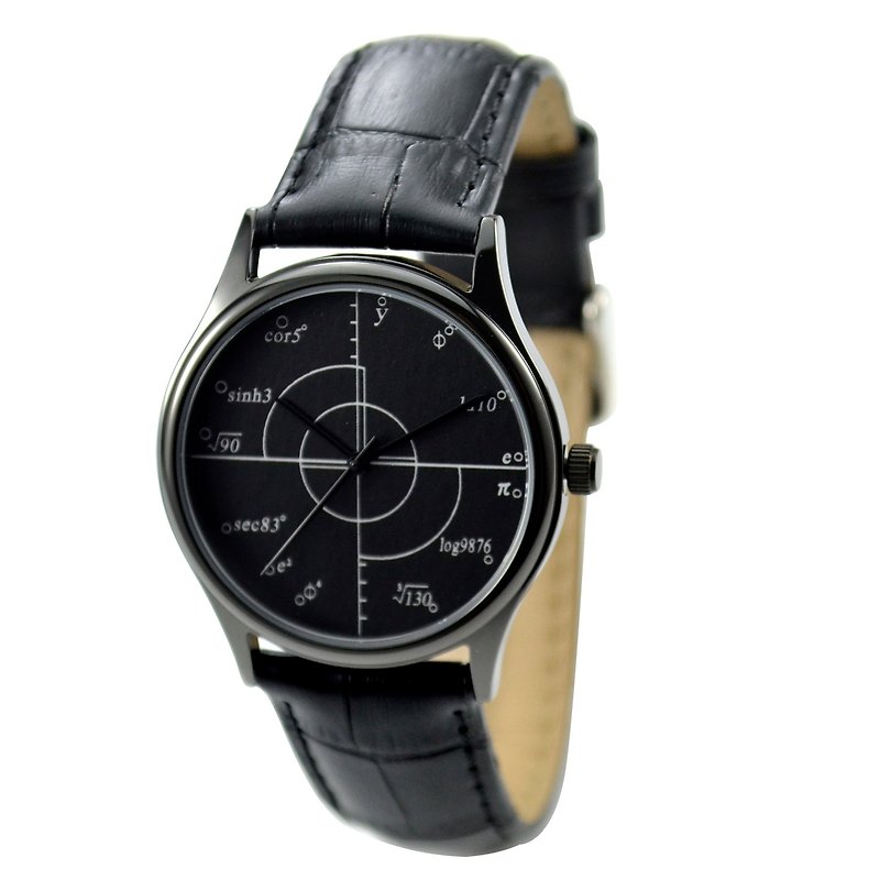 数式ウォッチ ユニセックスで全世界送料無料 - 腕時計 ユニセックス - ステンレススチール ブラック