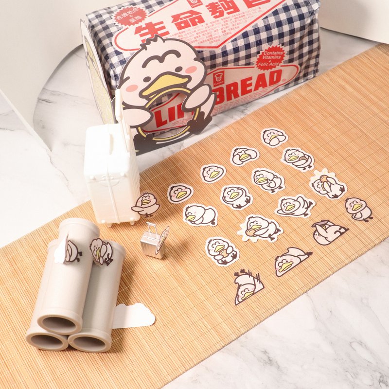 M眉鴨透明貼紙包 | 20個入 - 貼紙 - 塑膠 透明