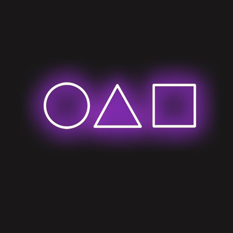 魷魚游戲 霓虹燈 Squid Game LED發光字Neon Sign裝飾廣告招牌 - 燈具/燈飾 - 壓克力 透明