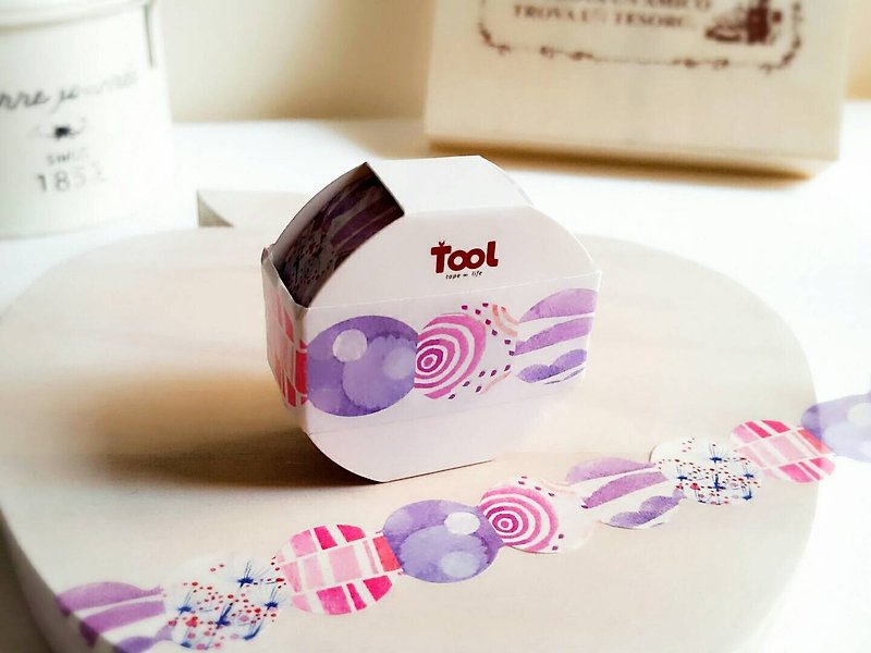 Pink Ball Wave Washi Tape - Washi Tape - Paper 