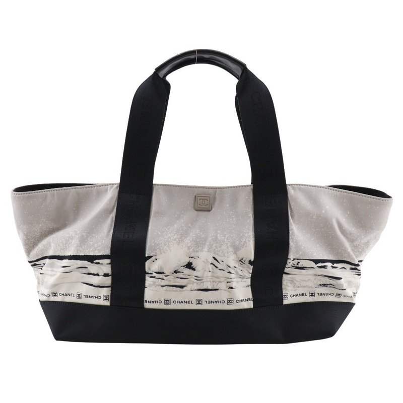 【日本直送】シャネル CHANEL ハイサマー ハンドバッグ スポーツライン ナイロン 黒 レディース【中古】 - 手提包/手提袋 - 尼龍 黑色