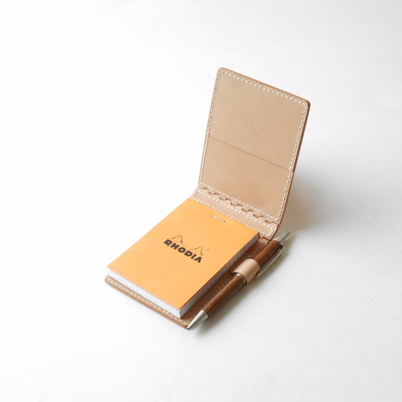 レザー蝶番の RHODIA No11 カバー Natural - 筆記本/手帳 - 真皮 