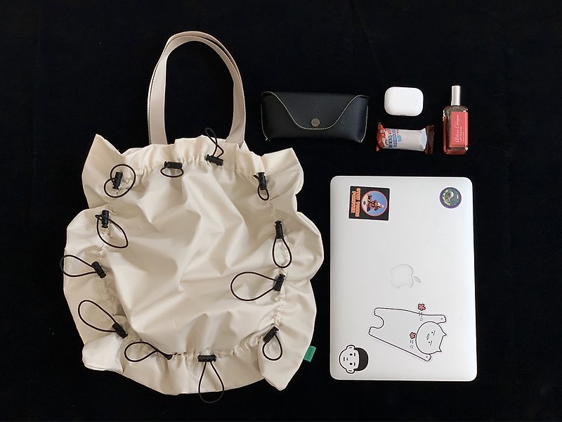 小眾原創設計 酷 機能尼龍收縮單肩手拎包購物袋 - 手提包/手提袋 - 聚酯纖維 多色