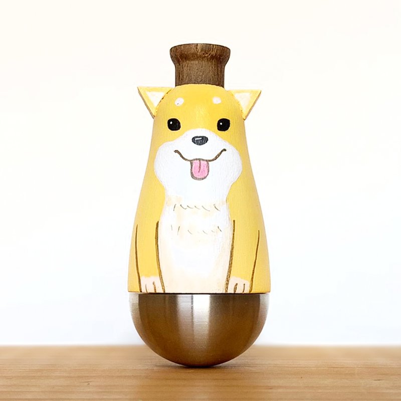 聞森笛 – 柴犬 卡祖笛 KAZOO 公仔 - 吉他/樂器 - 木頭 黃色