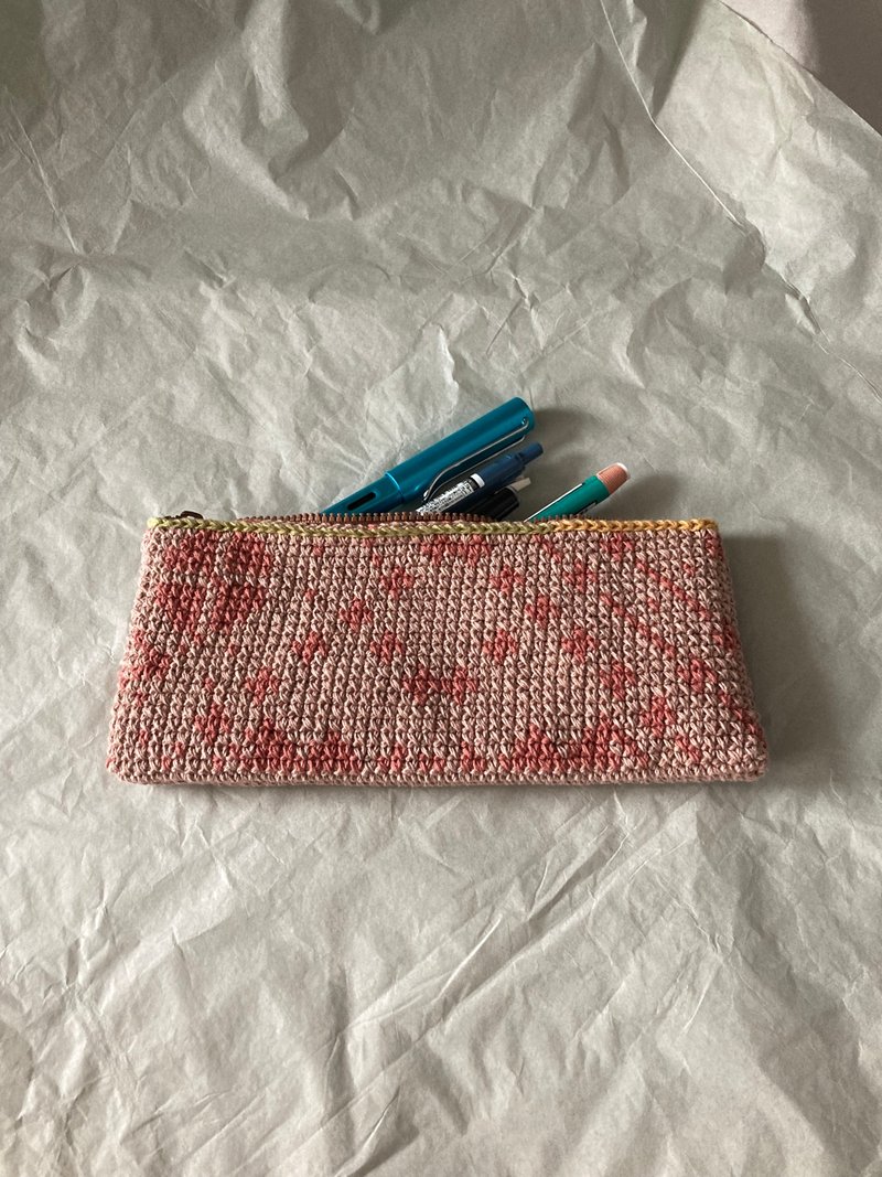 Hand woven pencil case - กล่องดินสอ/ถุงดินสอ - ผ้าฝ้าย/ผ้าลินิน หลากหลายสี