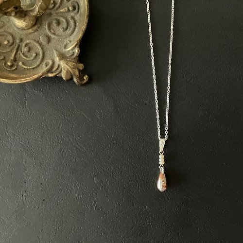 jewelry MARINA 真珠 Marble dropネックレス