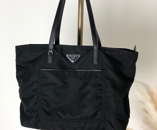 日本直送 名牌中古包 】PRADA プラダ トライアングルロゴ サフィアーノ