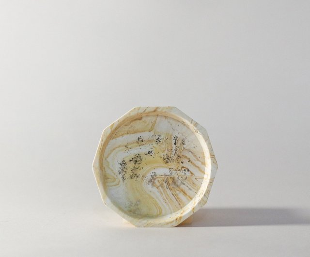 ジェスモナイト　フォトプレート ぽってりプレート（ブルーマーブル） /// ジェスモナイト アクセサリー