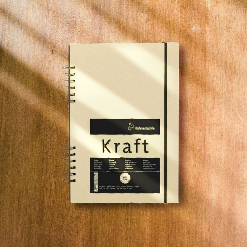 Germany HAHNEMUHLE KRAFT sketchbook/A5/120gsm/80 sheets - Notebooks & Journals - Paper Khaki