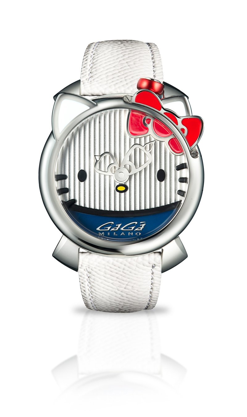 Gaga Milano Italian brand women's watches team up with Hello Kitty - Women's Watches - Stainless Steel Silver