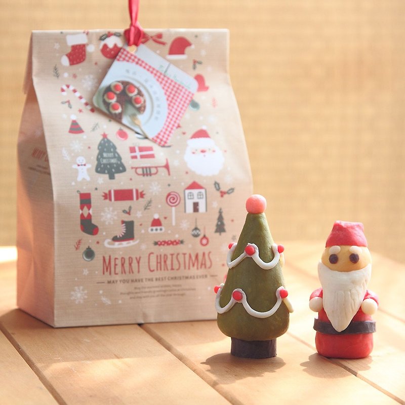 Christmas bath bag into soap group - tree with Santa Claus - ผลิตภัณฑ์ล้างมือ - พืช/ดอกไม้ สีแดง
