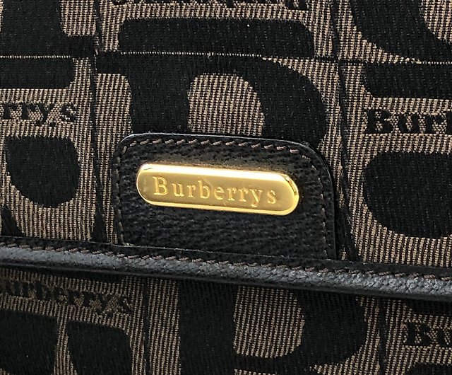 Vintage Burberry Monogram Shoulder Bag
