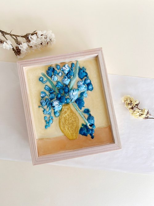 Impress crafts Wax Sachet Frame / Van Gogh : Irises